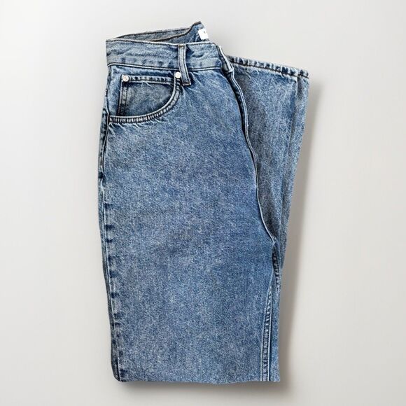 Sandro Paris Jeans Womens Size 38 Denim Vintage Wash High Rise Mom Straight Leg - Picture 1 of 10